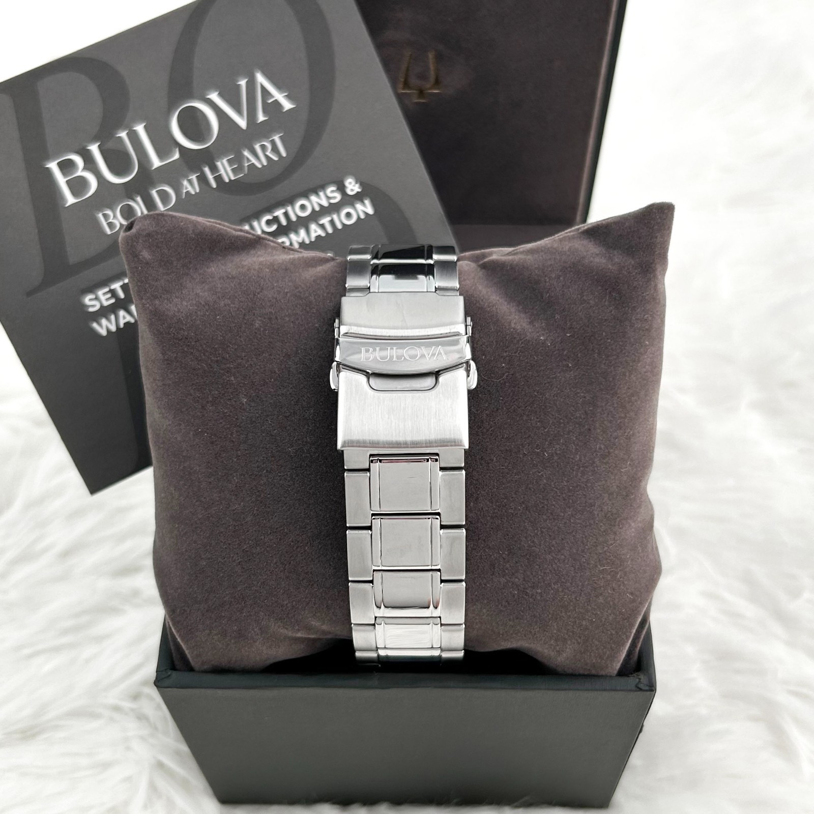 BULOVA 96B256 Men’s Marine Star Chronograph Watch Stainless Steel New With Box