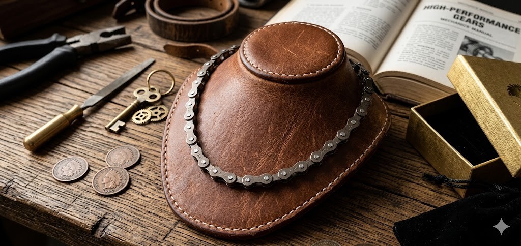 HD Bike Chain Necklace Choose Color Heavy Hardware Industrial Biker Free Bonus