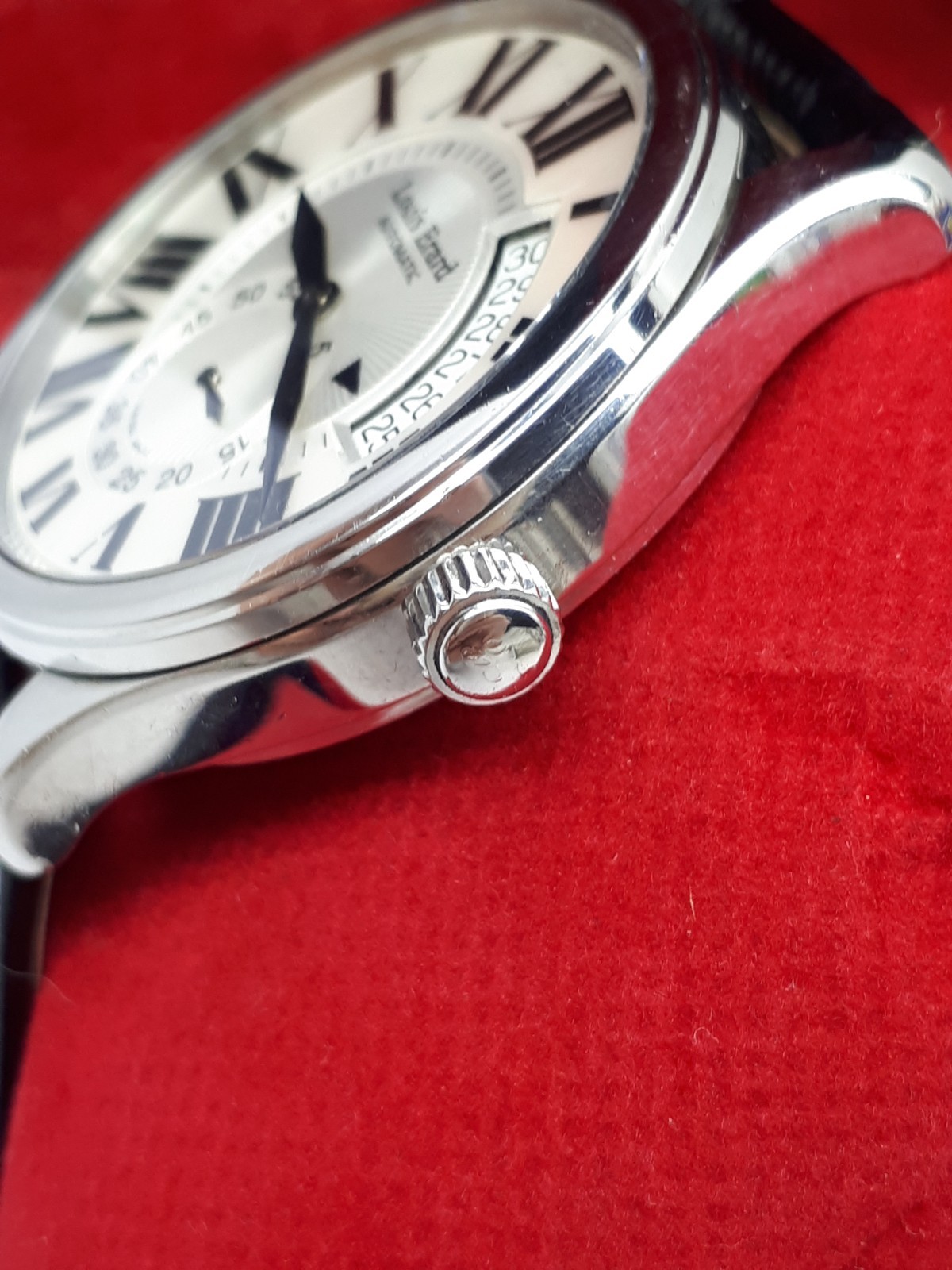 ELEGANT LOUIS ERARD L’esprit Du Temps 300 AUTO WATCH SWISS MEN’S STEEL CAL 2895