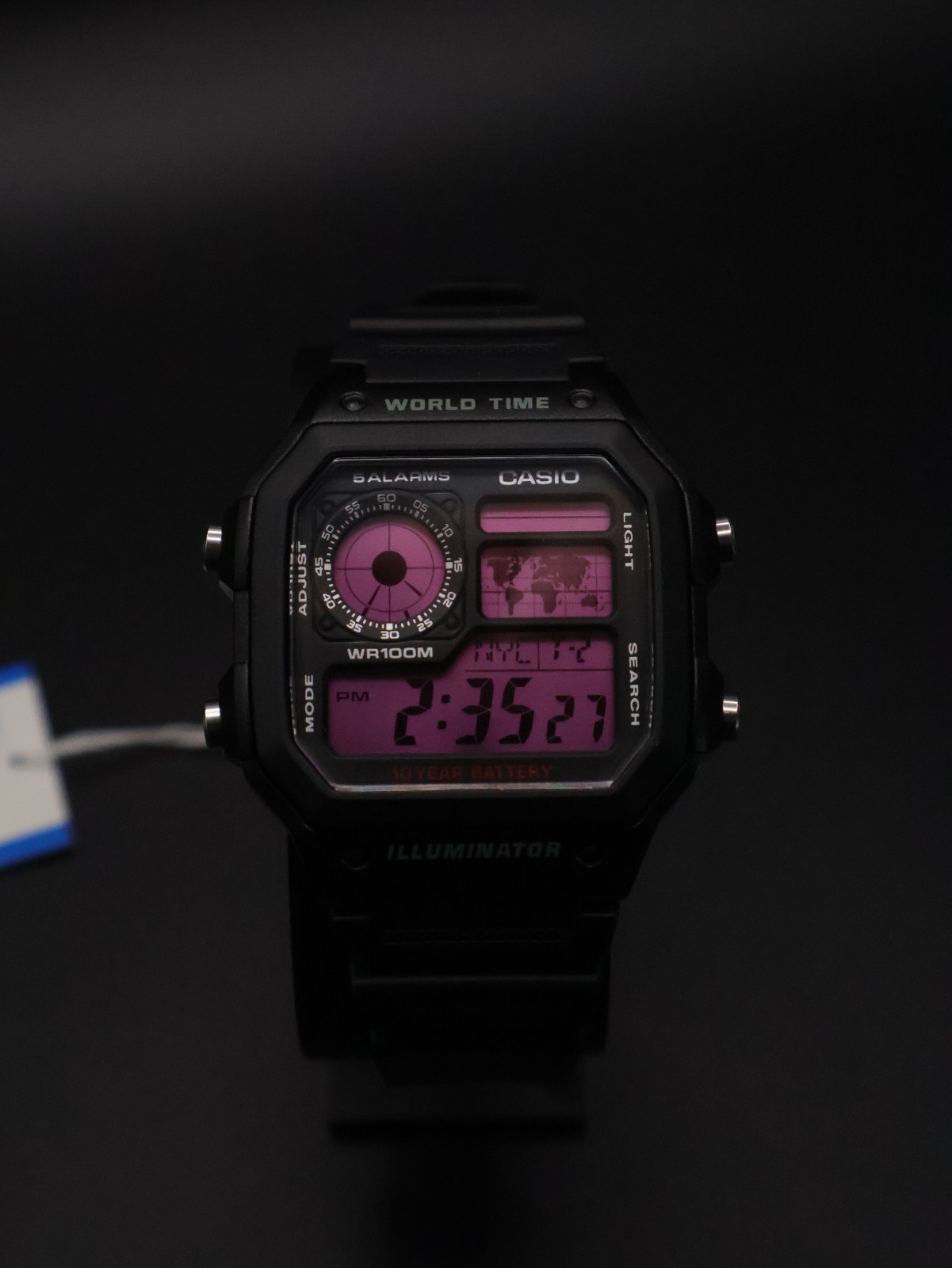 “Pink Panther” | Custom 🩷 Casio World Time Illuminator | Royale | AE-1200WH MOD