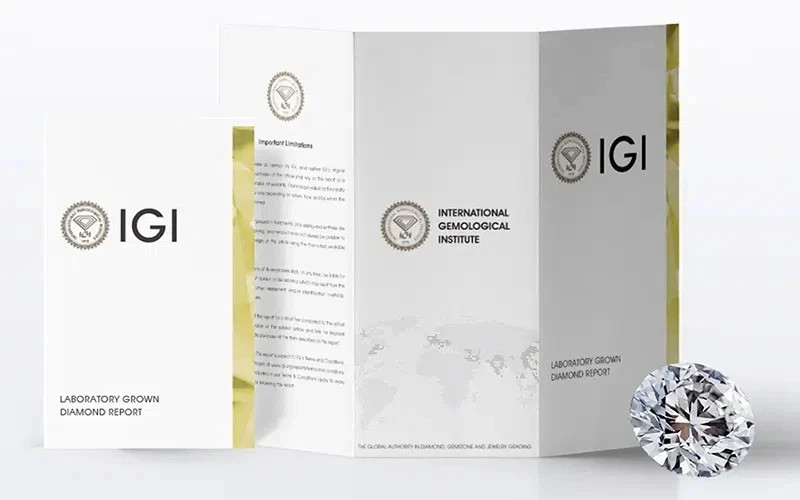 IGI 3Ct Radiant Cut EF/VS1 Lab Grown Diamond Anniversary Ring In 14k Yellow Gold