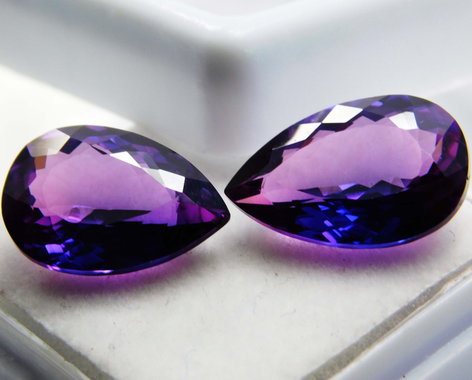 Extremely Rare Natural 15.85 Ct Purple Tanzanite Pear Cut CERTIFIED Loose Gem