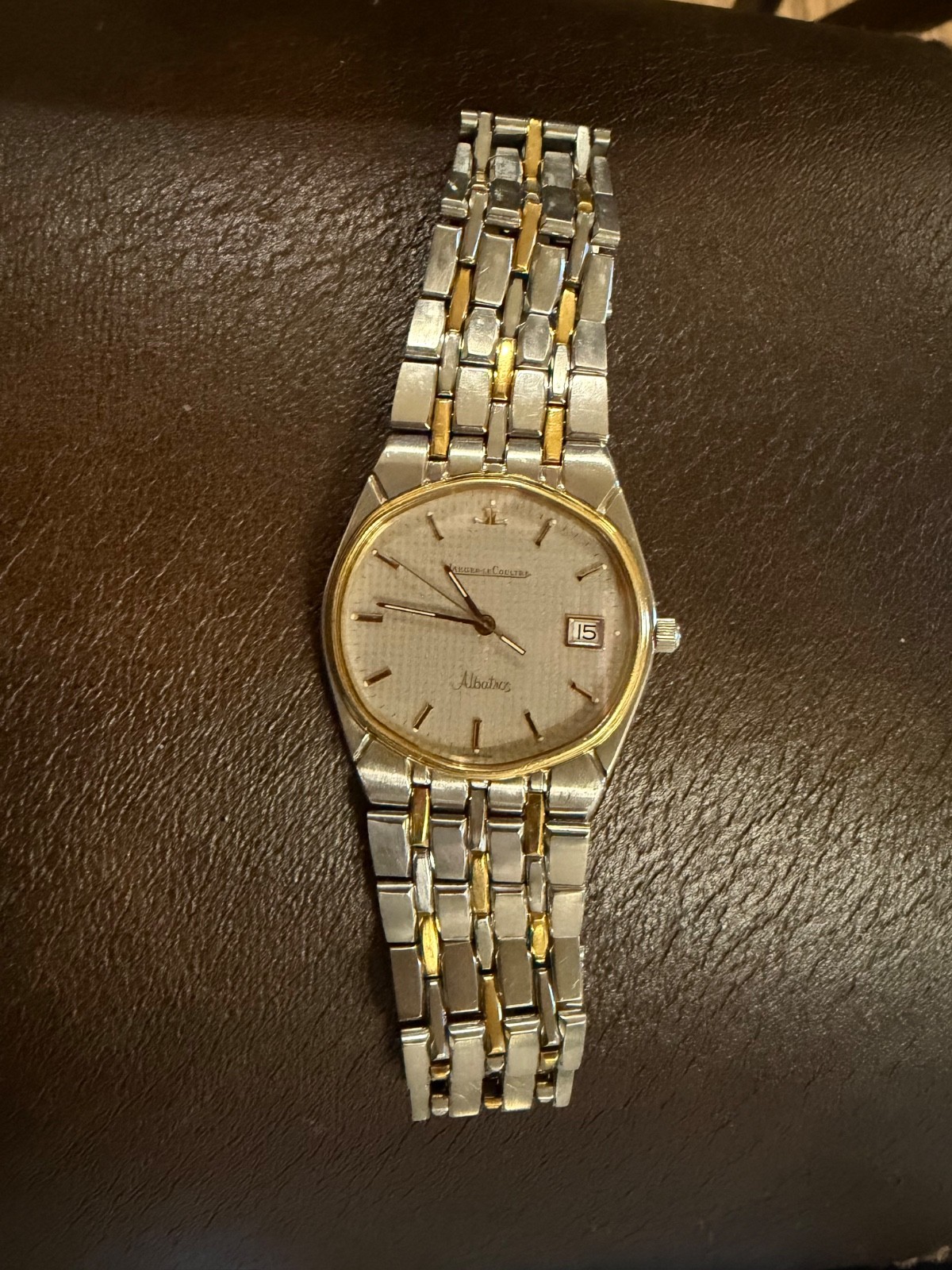 Jaeger-Le-Coultre Albatros Watch Sapphire Crystal Gold Bezel… ENDING SOON