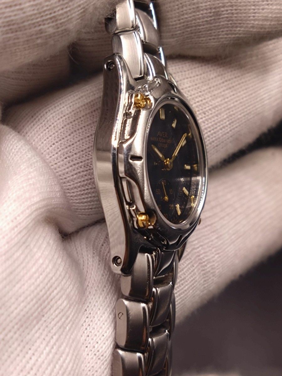 [EXC++] CITIZEN AVER 6040-K08480 Small Seconds Quartz Ladies Watch Japan