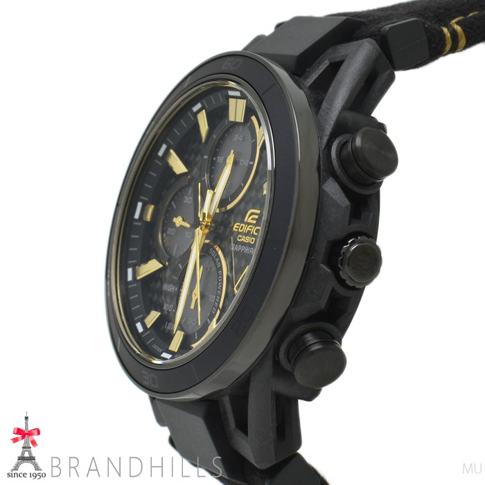 Casio Watch Edifice 50th Anniversary Solar Carbon SS Aluminum Alcantara