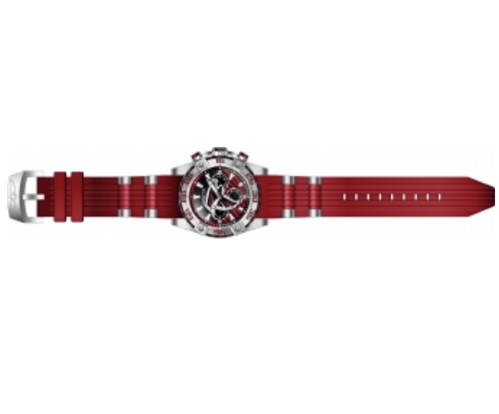 New! Invicta 43.5mm NFL Atlanta Falcons Quartz Watch Silver/Red 41996