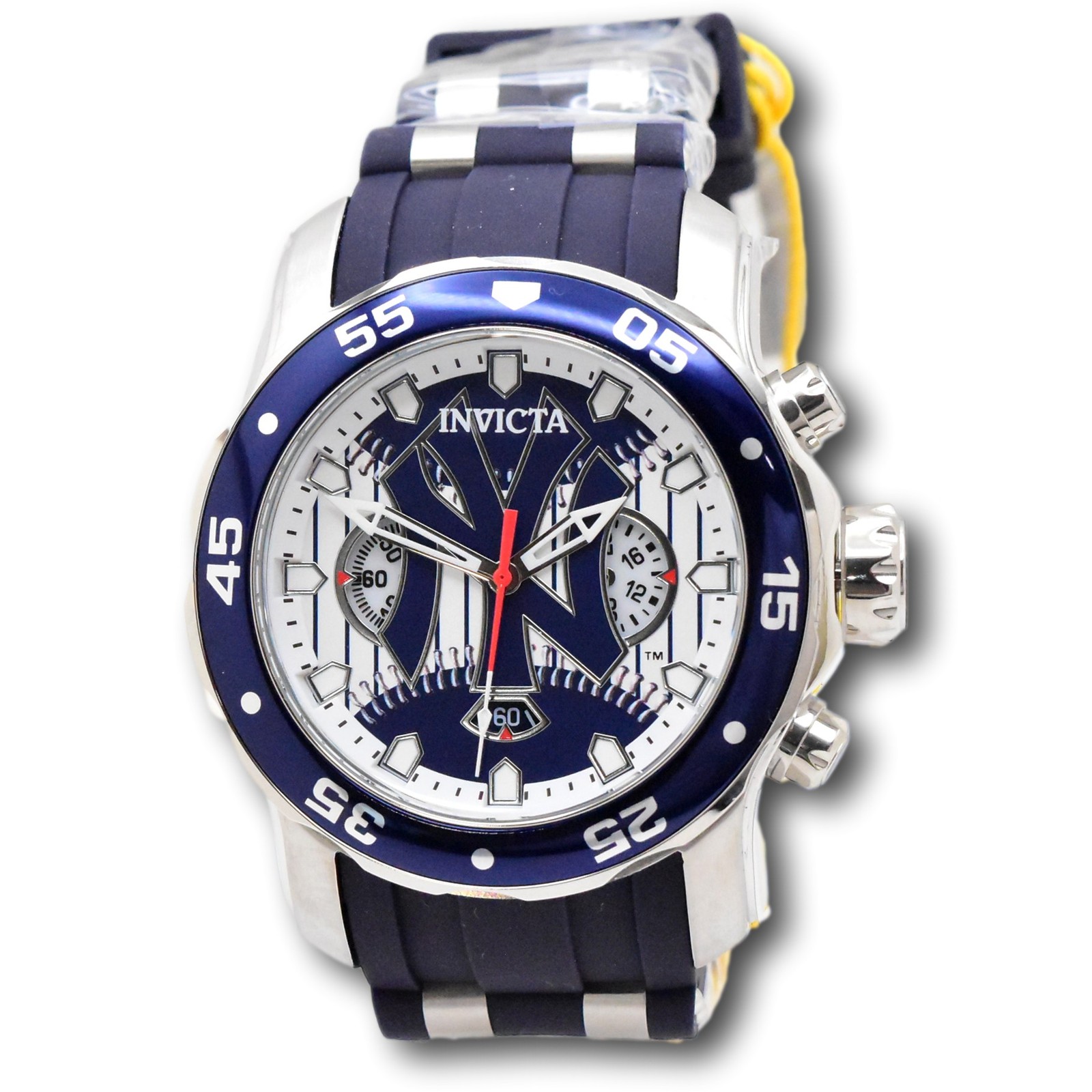 Invicta MLB New York Yankees Men’s 48mm Limited Blue Chrono Watch 42846