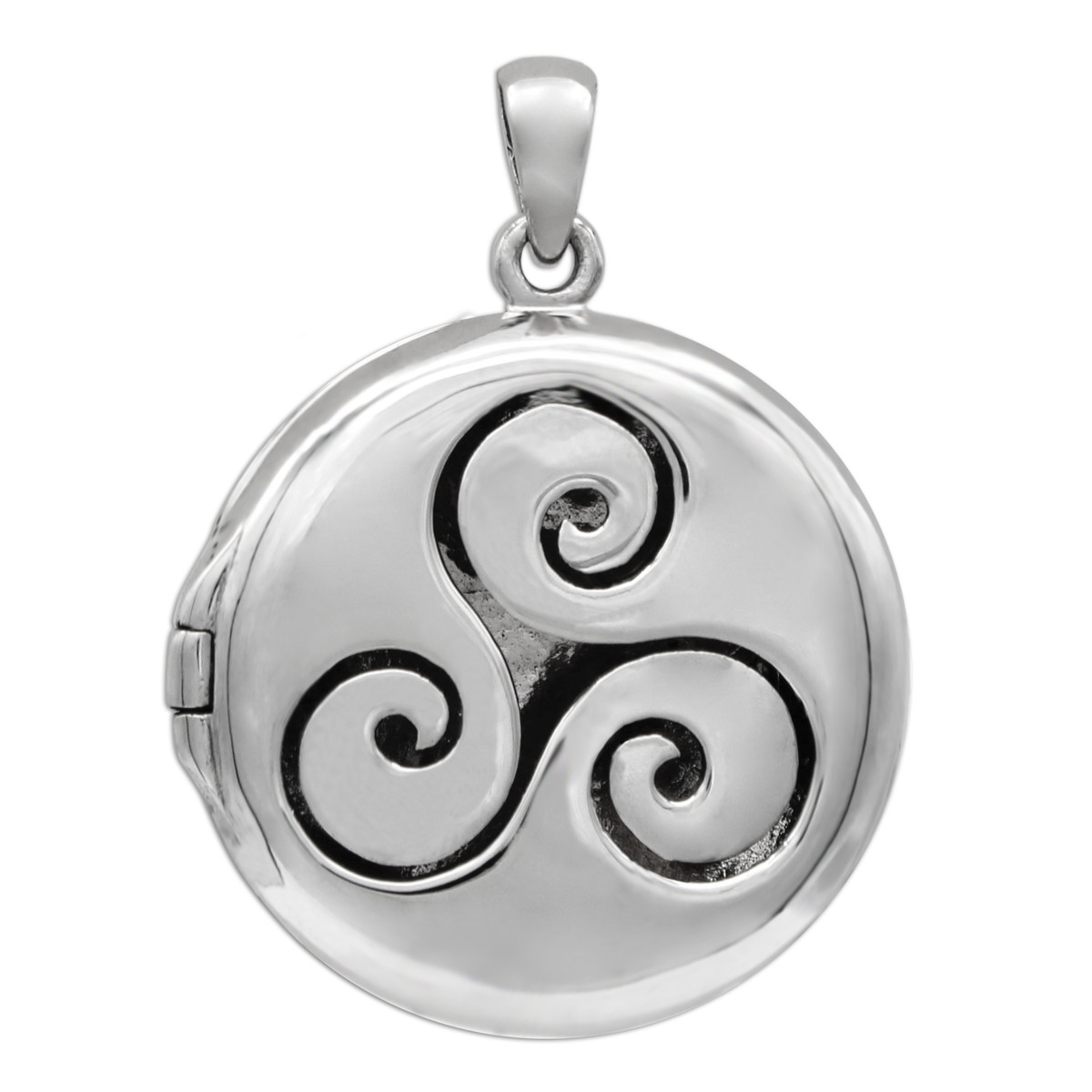 Sterling Silver Moon Pentacle Aromatherapy Locket Dryad Design Pentagram Pendant