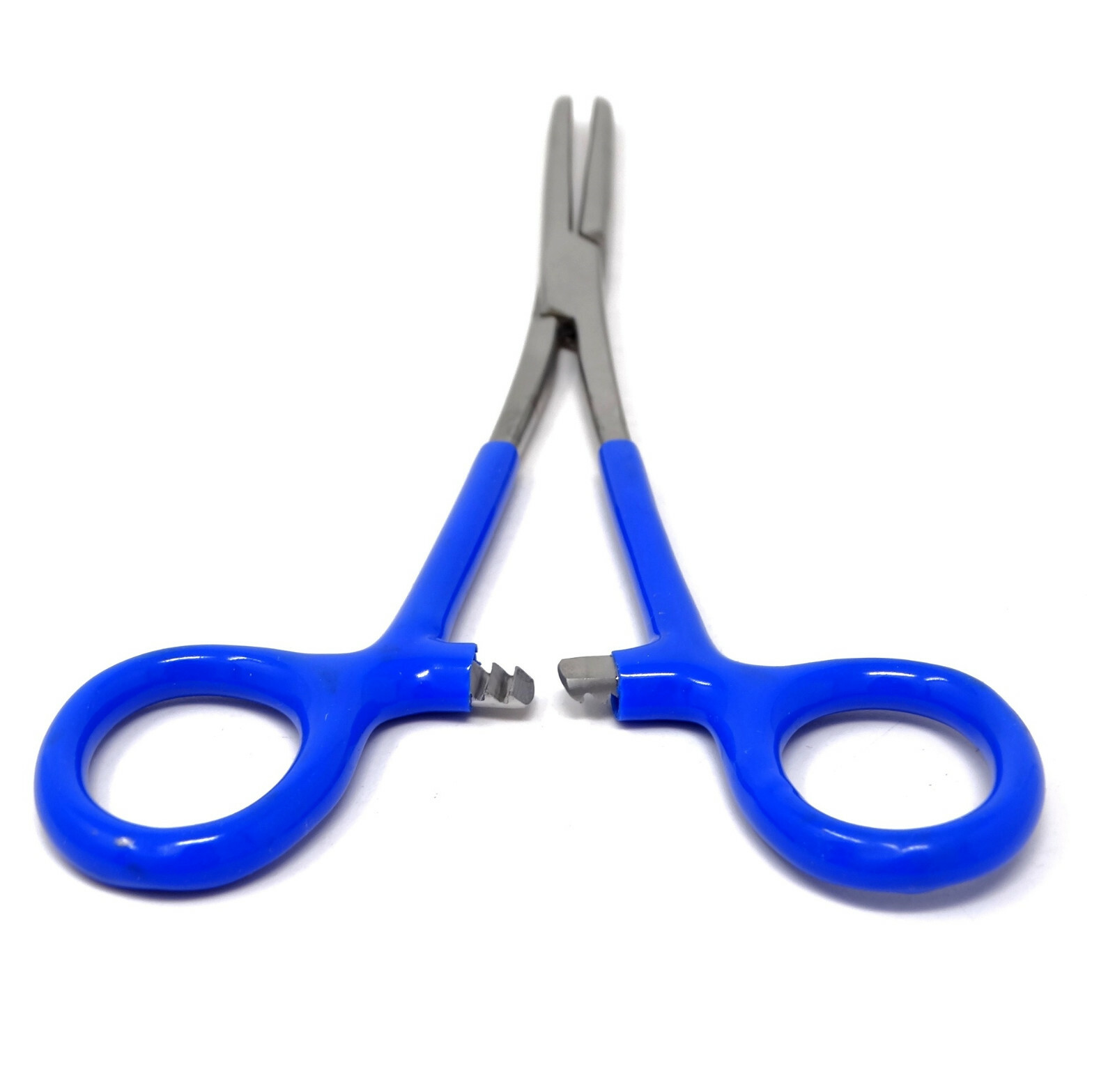 2 Jewellery Craft Wire Looping Locking Pliers Straight + Curved Vinyl Grip 8″