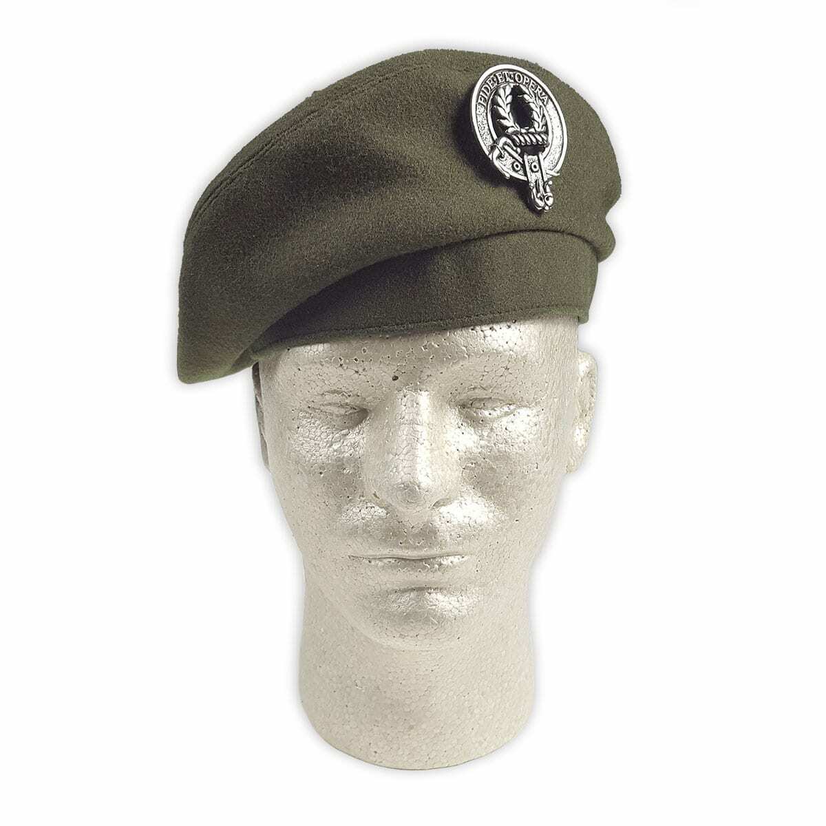 Pewter Clan Crest Cap Badge/Brooch – Made In Scotland