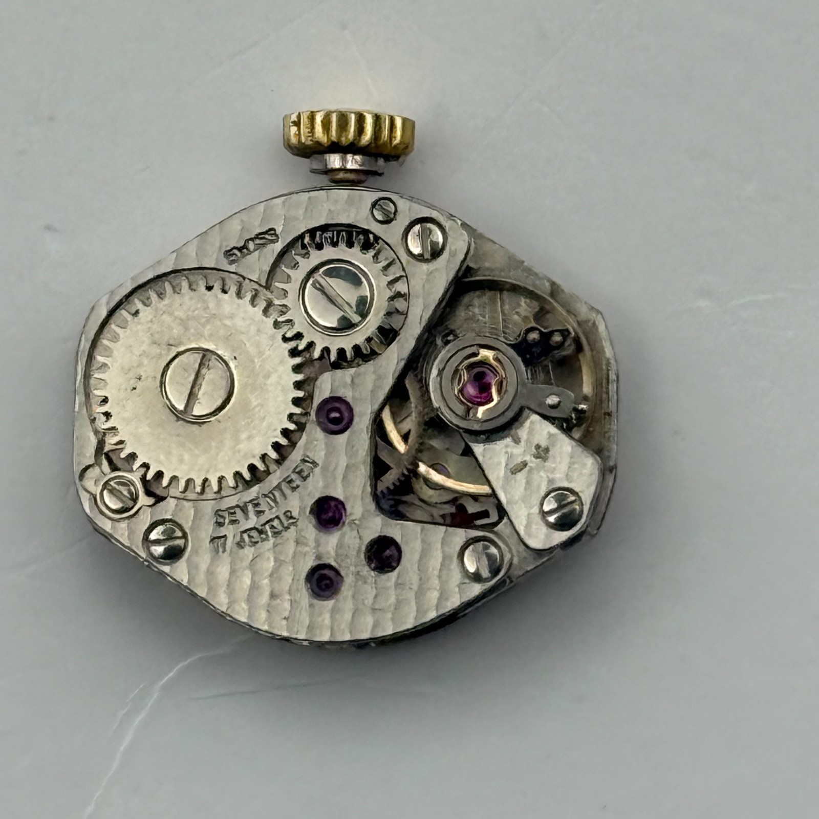 FHF 69-21 Watch Movement Uno 17 Jewels Swiss Manual Wind Parts Repair 15.3mm