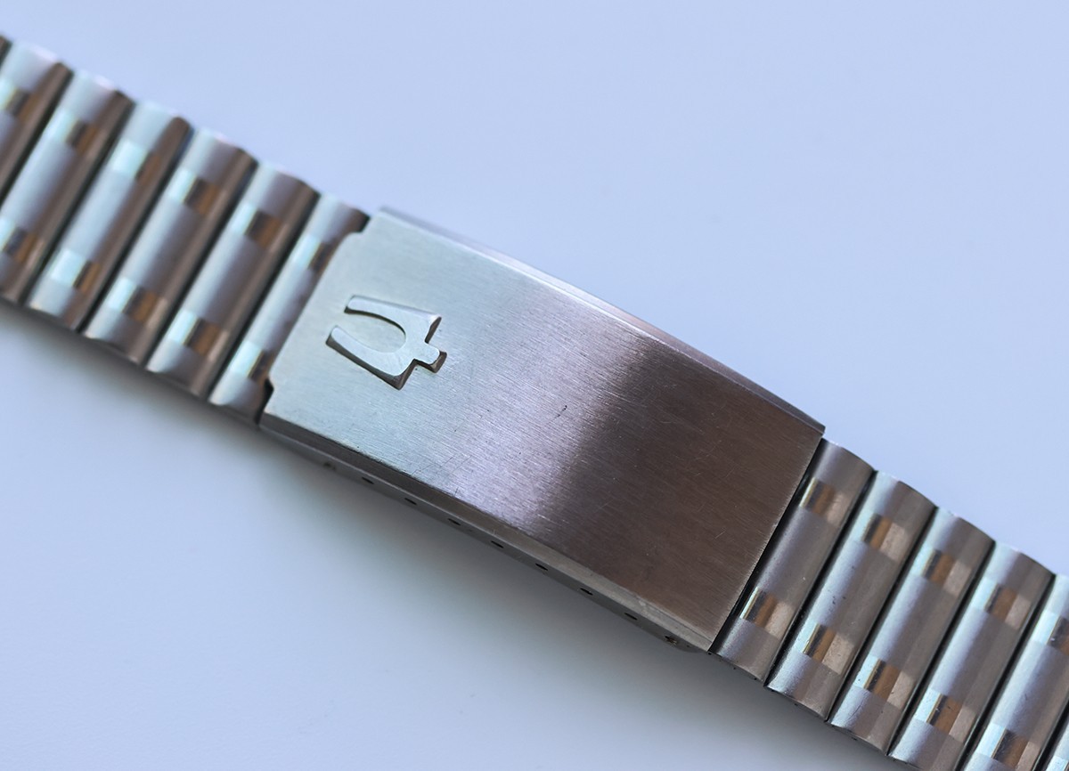 Bulova Vintage Watch Bracelet Band Silver Stainless Steel 17.4mm