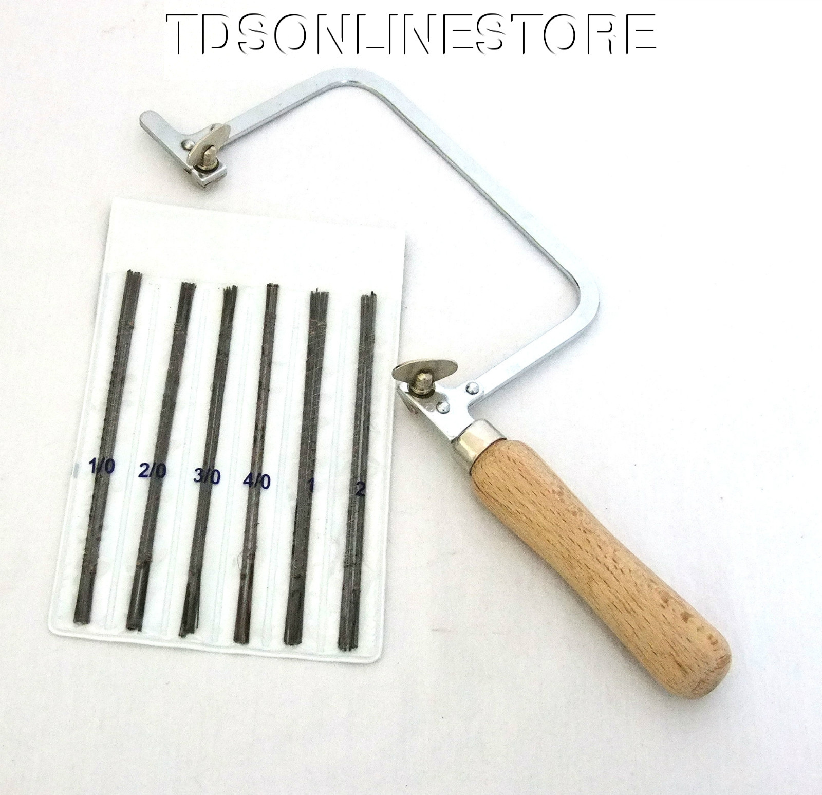 Economy Jewelers Or Crafters Saw Kit With 144 Assorted Blades / Frame