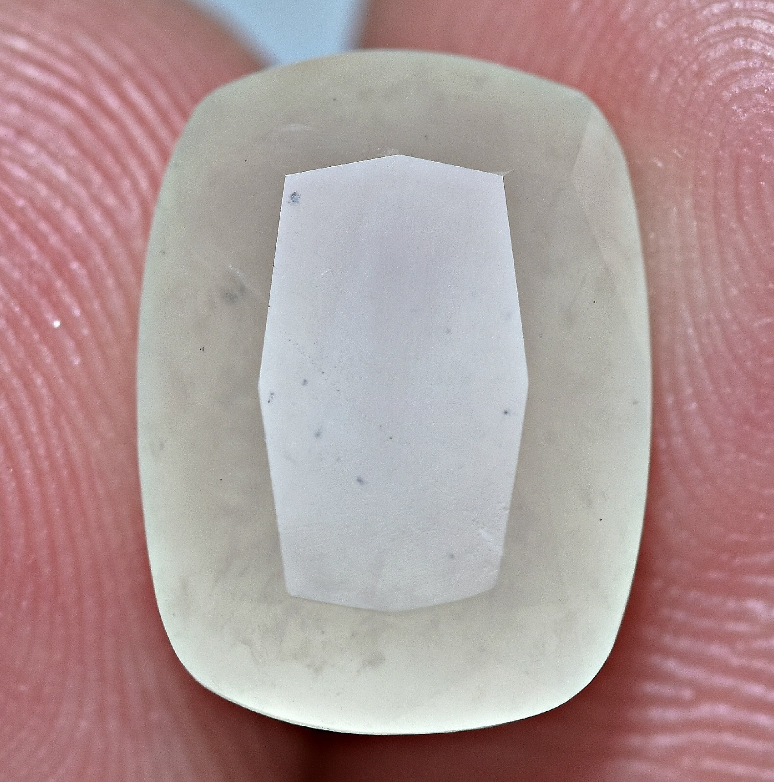 6.80 Carat Top Quality Faceted Rare White Grossular Cut Gem from Pakistan