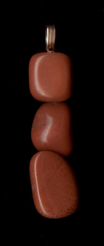 New 14K 2.68 Gram Solid Rose Gold Natural Oval Red Jasper Gemstone Pendant #rq