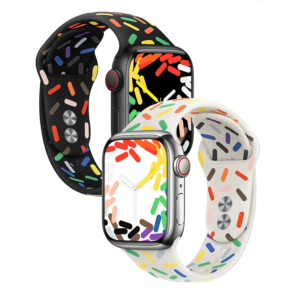 For Apple Watch 11 10 9 8 7 6 5 Ultra 2 49/46/45//42mm Pride Edtion Sport Band