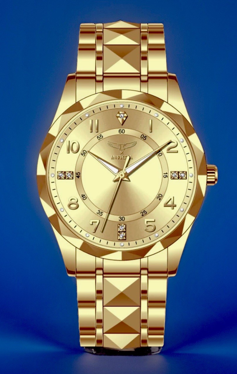 Invicta Specialty I, 8.5” Wrist, Men’s – 41mm, Gold (69017) New/Box/3yr Wnty