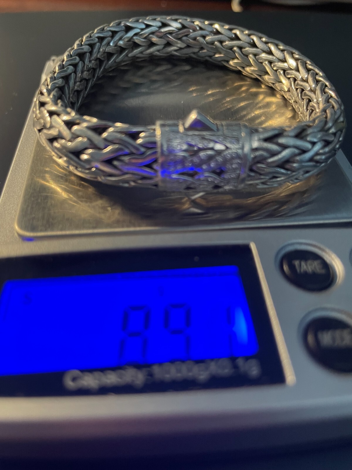 John Hardy 2001 Diamond 10.8MM Bracelet 18K , 925