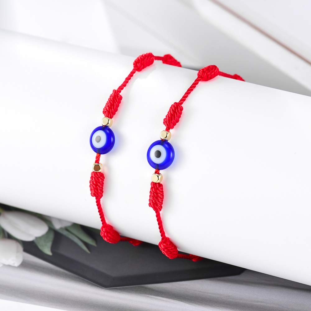 Tarsus 7 Knots Red String Bracelet Evil Eye Bracelets for Women Men