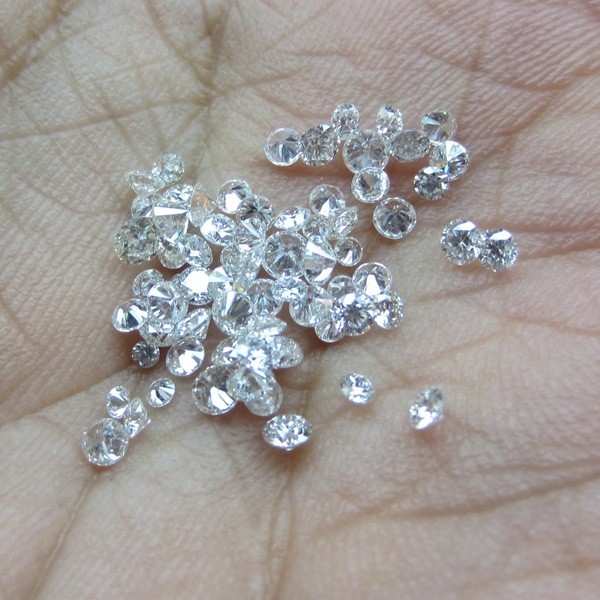 A+ CUT NATURAL LOOSE DIAMOND G-H COLOR SI CLARITY 10 PC LOT 2 MM APPROX JE94