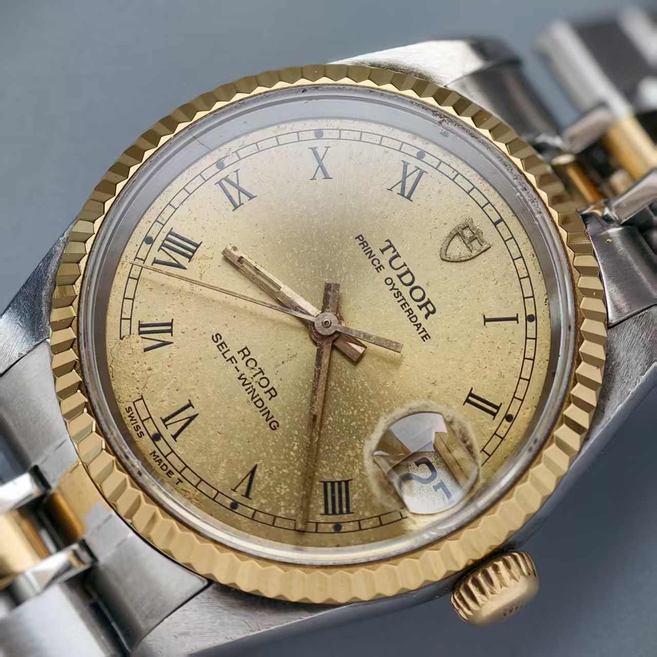 Tudor Gilding Roman Dial 72033 Prince Men’s Watch Automatic 32mm Date