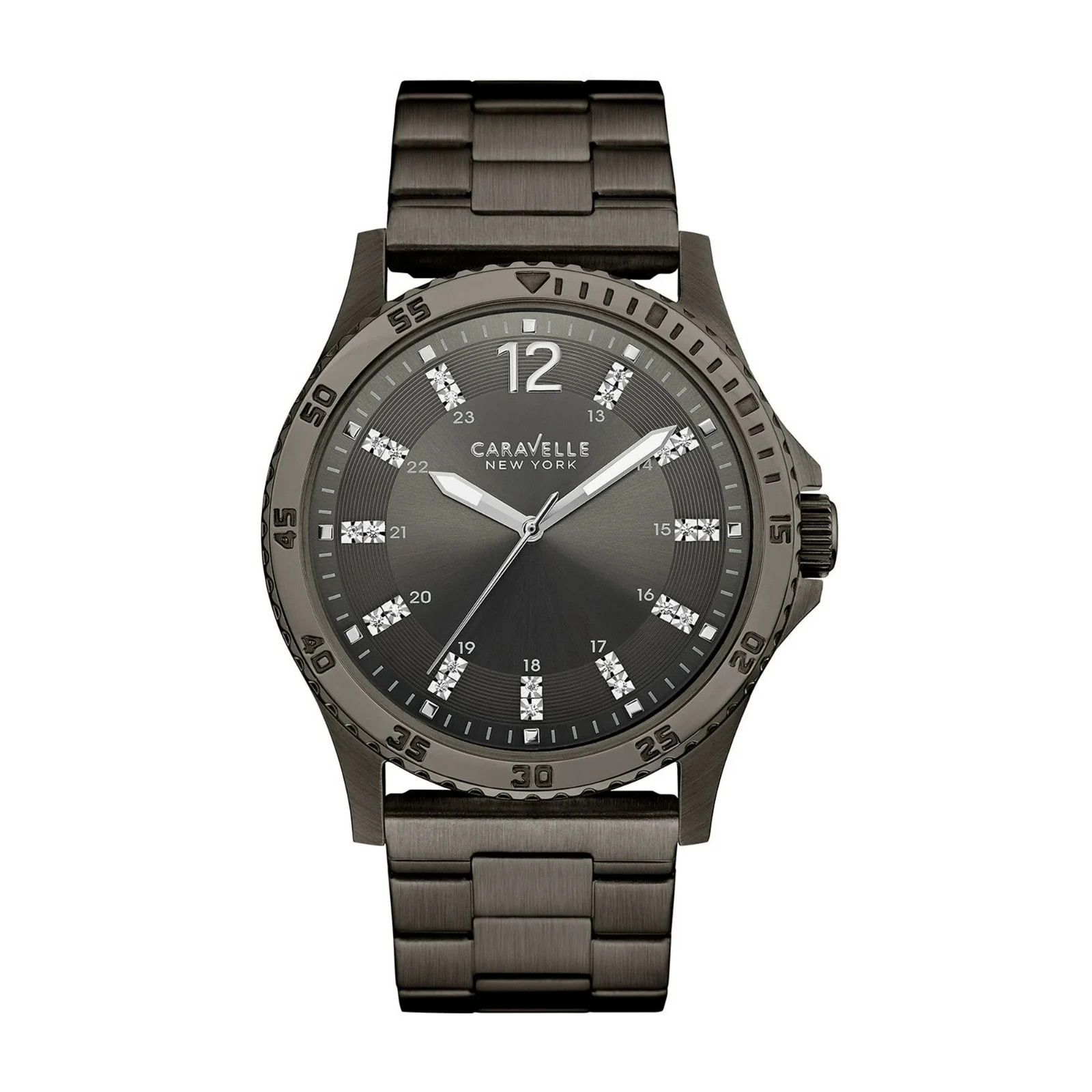 CARAVELLE NEW YORK by Bulova Men’s Black Dial 45A138