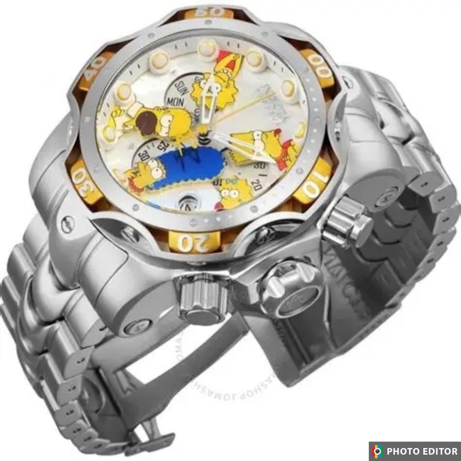 NEW 1000M DIVE CHRONOGRAPH Invicta Simpsons Reserve Model 37008