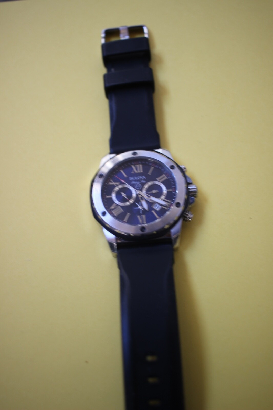 BULOVA MARINE STAR DIVERS WRIST WATCH 98B258 EXC COND WORKING NEW BATTERY