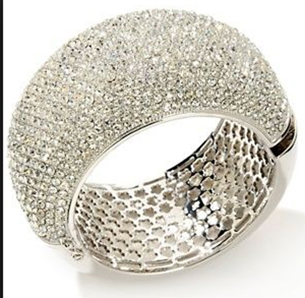Joan Boyce Not for the Faint of Heart DRAMATIC Crystal Bracelet Goldtone