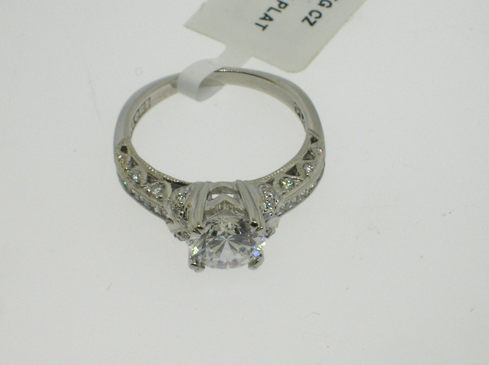 TACORI PLATINUM SETTING 0.36 CT DIAMONDS – SIZE 6.5 US – RETAIL $4,820.00