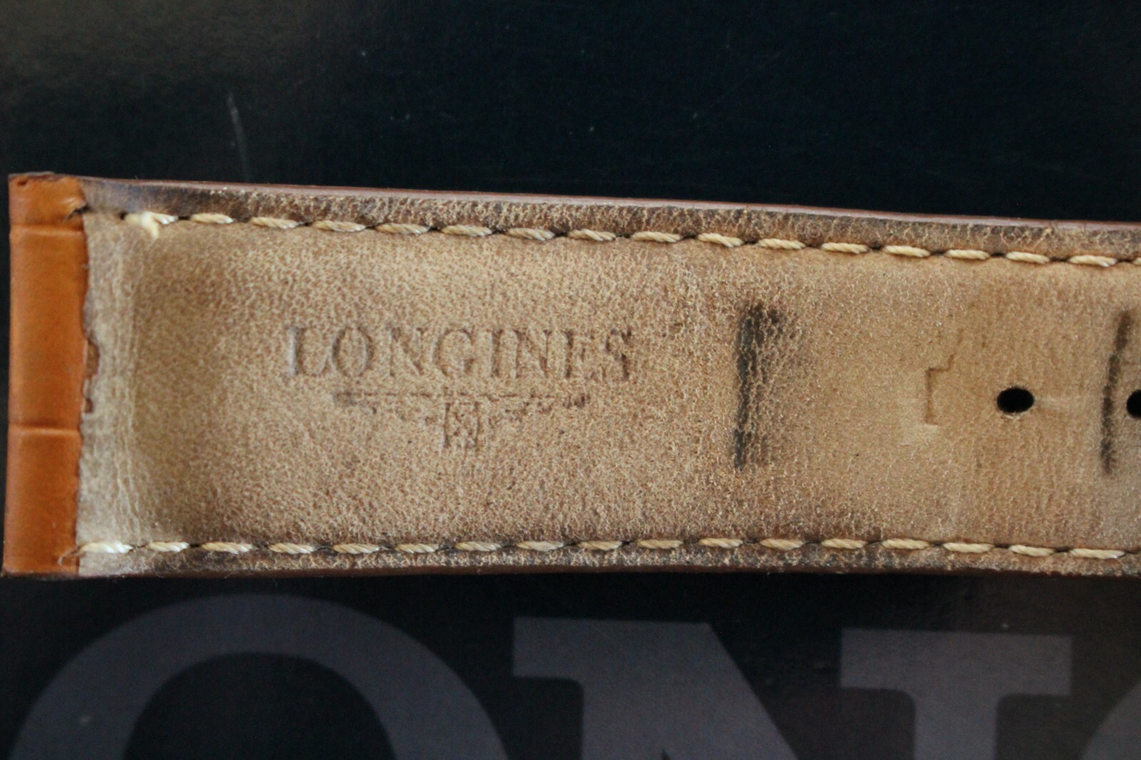 LONGINES 22MM HONEY TAN DEPLOYMENT SMOOTH CALF BUCKLE WATCH BAND WATCHBAND STRAP