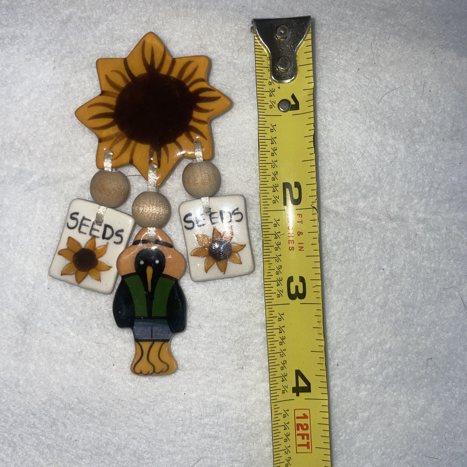 Fun Chunky Sunflower Seeds And Crow Pin