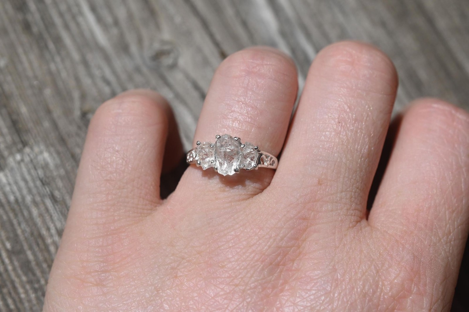 Engagement ring Lake county diamond sterling silver size 3 4 5 6 7 8 9 10 11 12