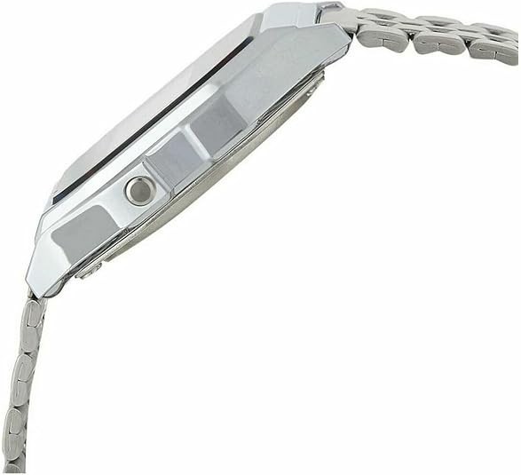 Casio A159W-N1DF Classic Digital Watch Stainless Steel Bracelet Silver Unisex