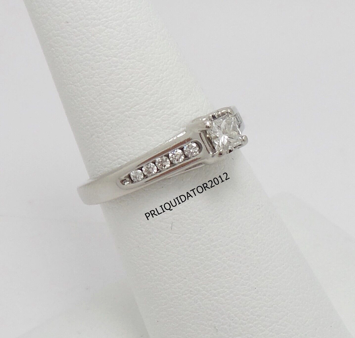 1/2CT Natural Diamond Anniversary Engagement Wedding Bridal Ring 14K White Gold