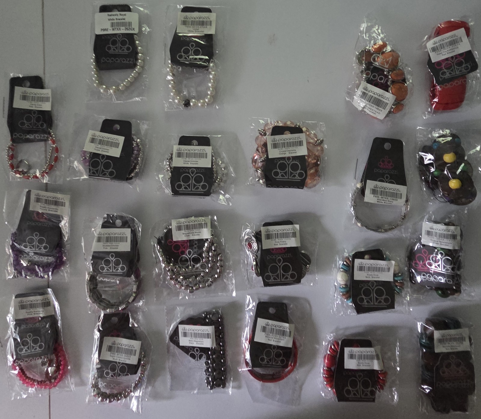 20 Pc Paparazzi Bracelets Lot NIP Reseller Wholesale + 2 FREE B030