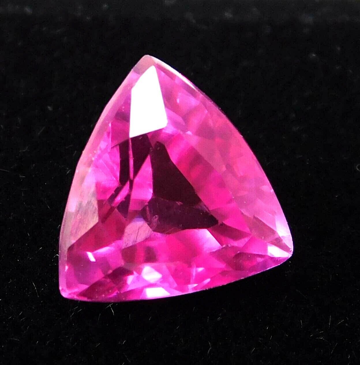 10.00 Ct Natural Ruby Pink Trillion Shape CERTIFIED Loose Gemstone