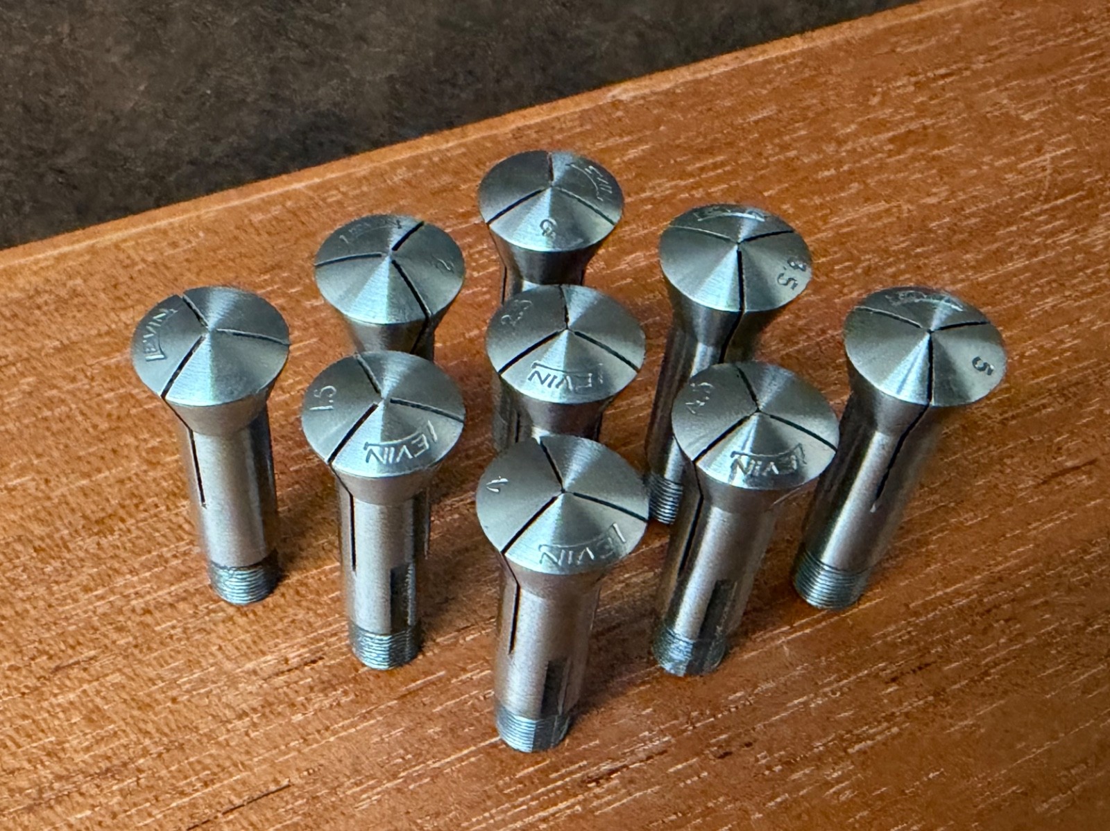 Small Size #1-5 LEVIN 8mm WW Collet, Watchmaker’s Jeweler’s Lathe (READ DESC.)