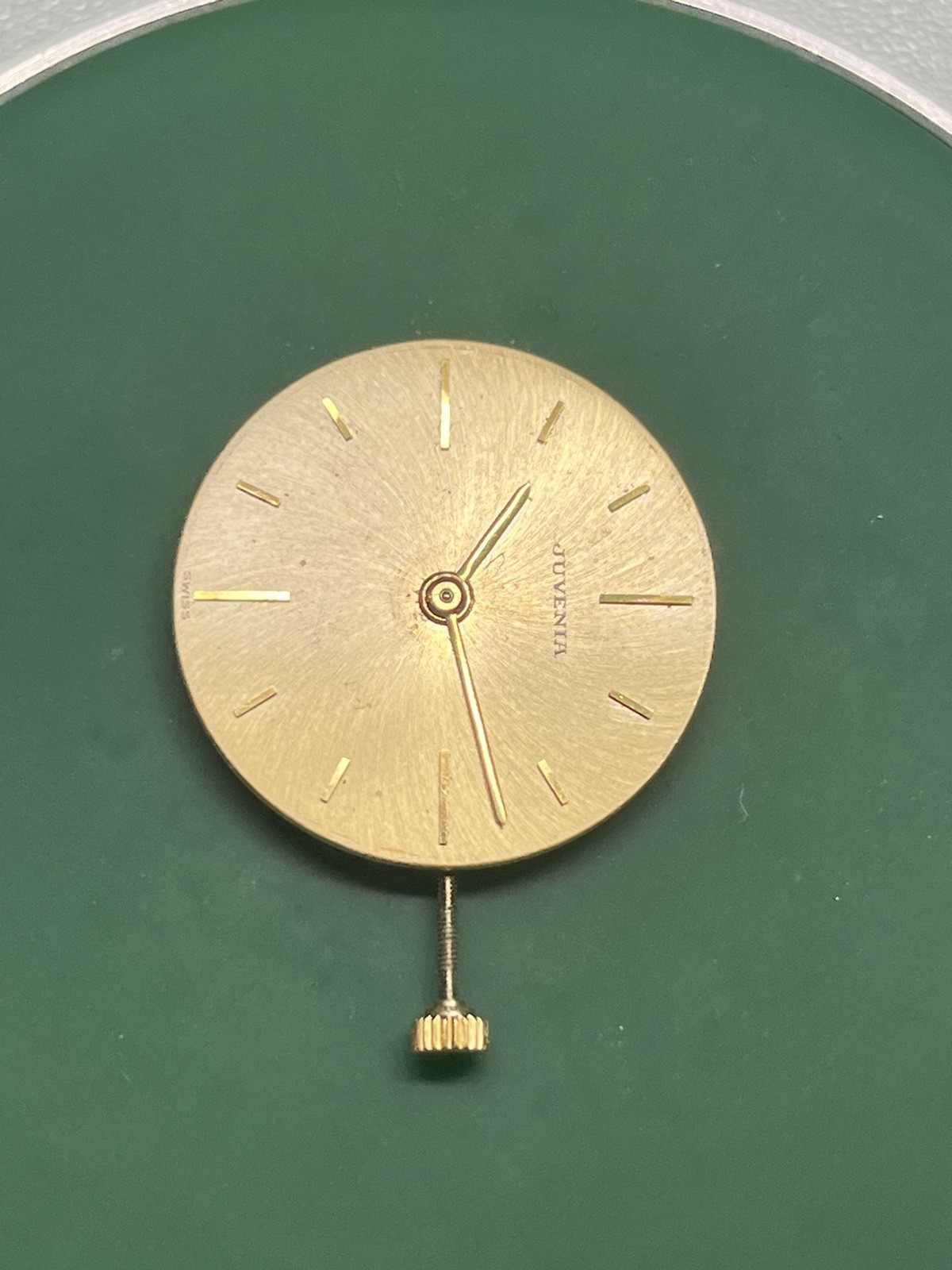 RUNNING Frederic Piguet Cal. 21 Watch Movement 17j Juvenia Gold Tone Dial