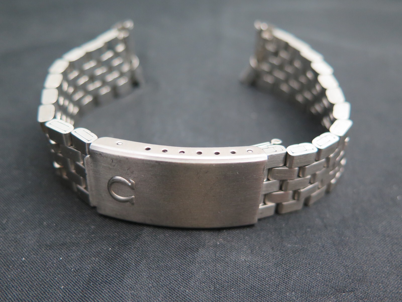 Vintage 19mm STL Stelux Flat Brick Quality Watch Bracelet 1040 NOS 1960s