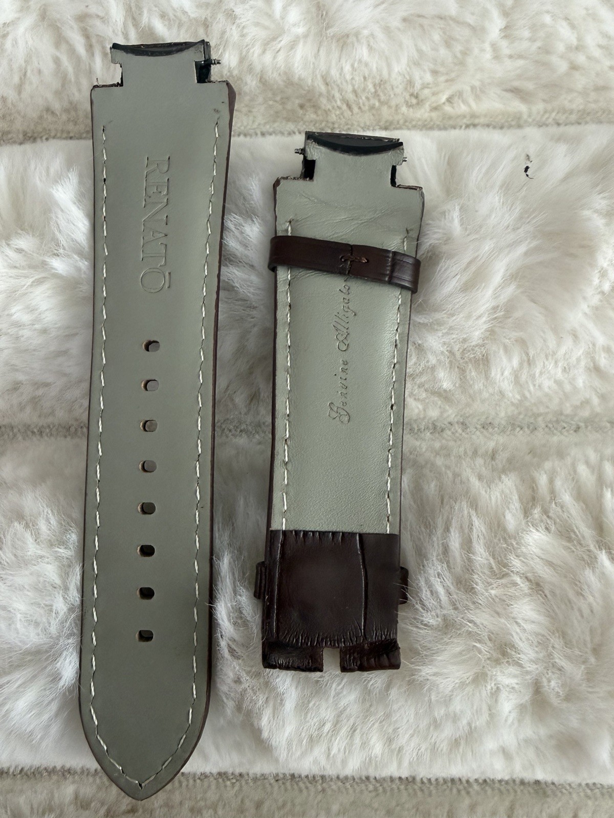 Alligator Strap For The Renato Martin Braun Moon Watch – Brown