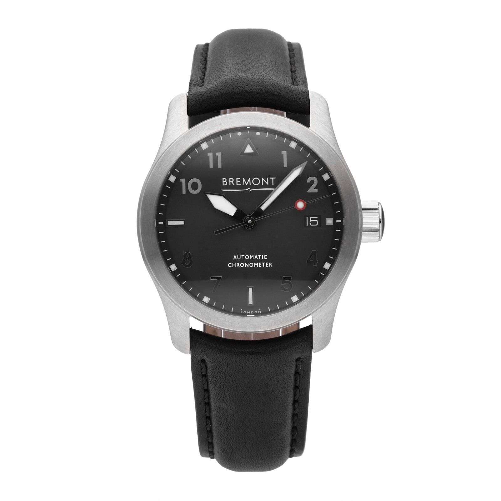 Bremont Solo 37 Black Dial 37mm Automatic Men’s Watch SOLO37-BS-R-S