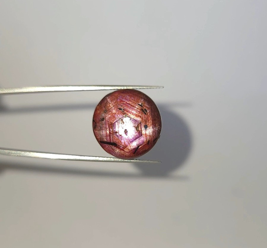 Natural Star Ruby 40.85 Ct Purplish Red Oval Cabochon loose gemstone