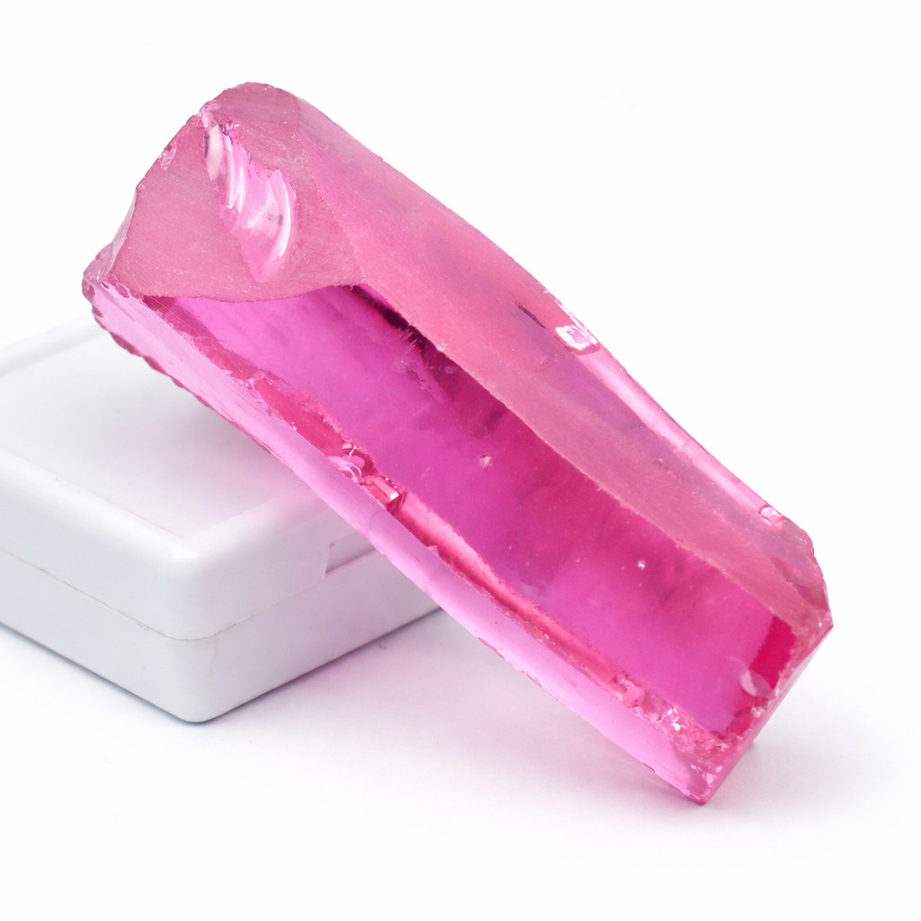 Pink Sapphire Rough Natural 338.52 Ct Uncut Raw Loose Gemstone CERTIFIED