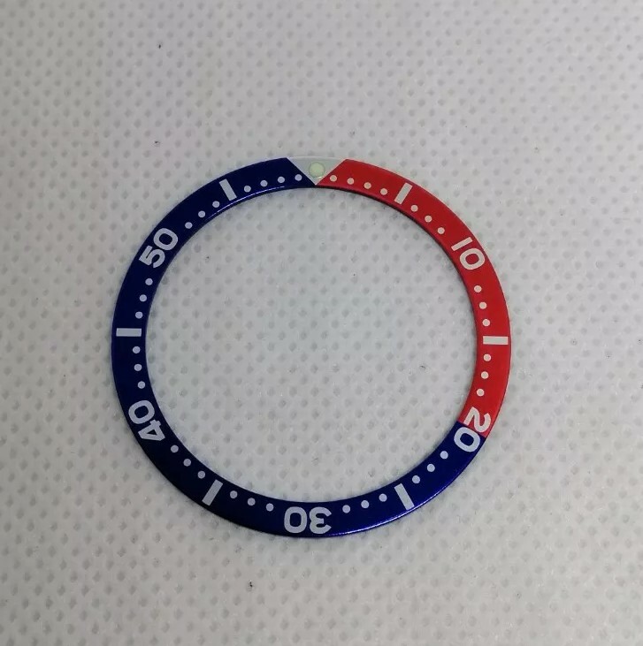 002 SEIKO PEPSI BEZEL INSERT FOR MENS DIVER SKX 7S26 0020, 6309 729A, 7002 700A