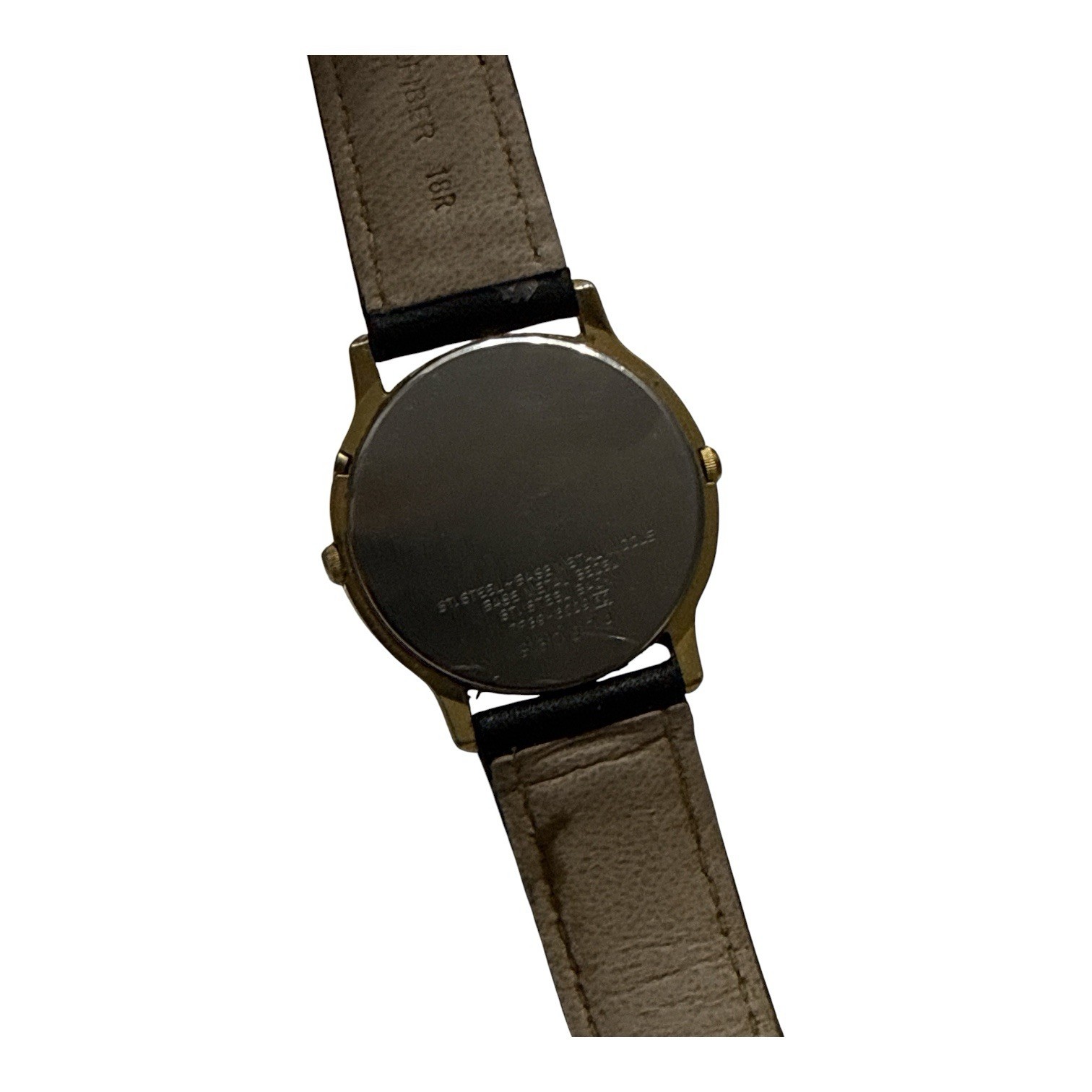 Vintage SEIKO MOON PHASE Watch 7F39-6029 Dual Time Needs battery Leather Strap