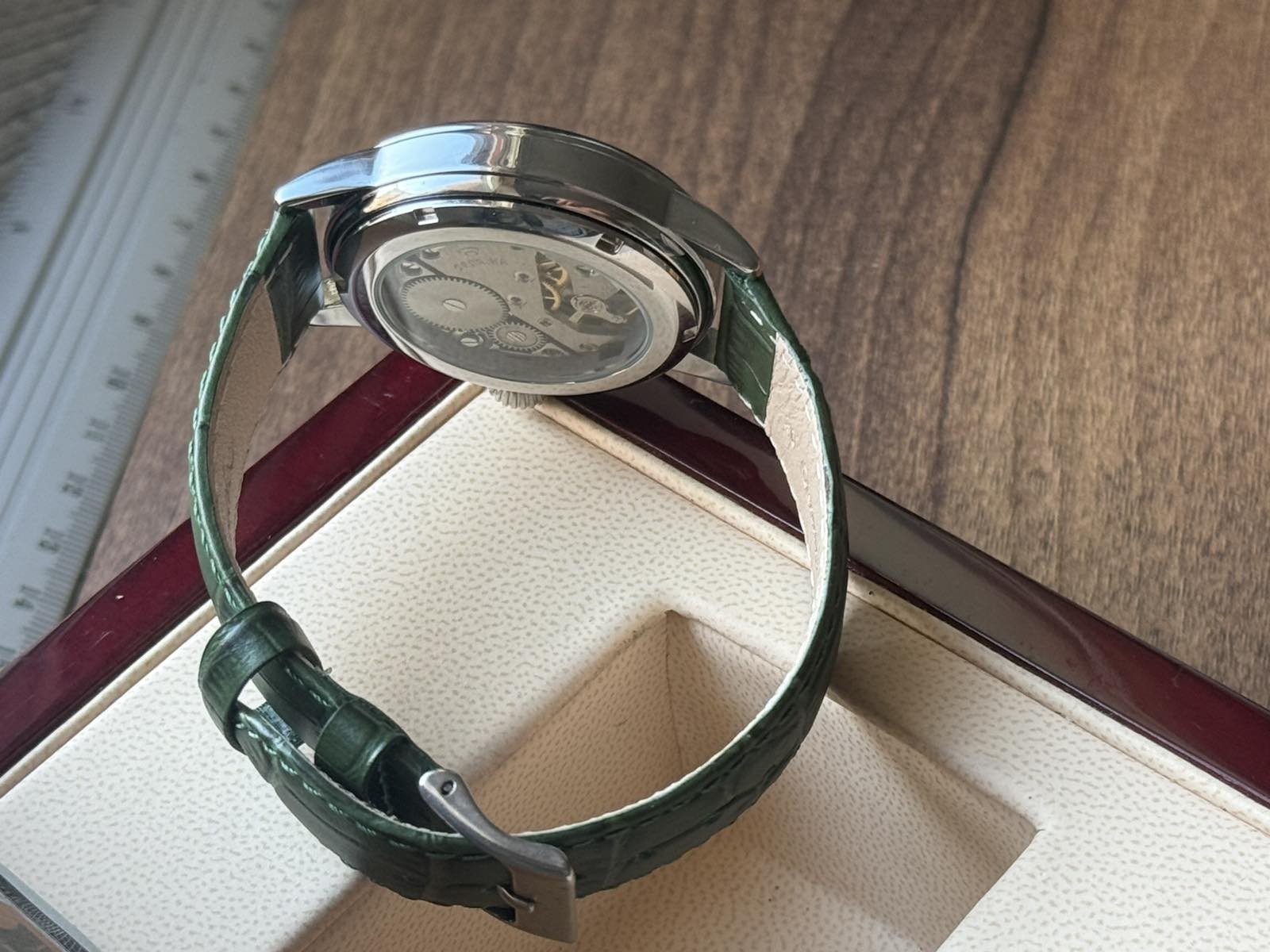 Watch 24h Mechanical Raketa Wrist Men Soviet USSR Polar Day Russian Rare Green