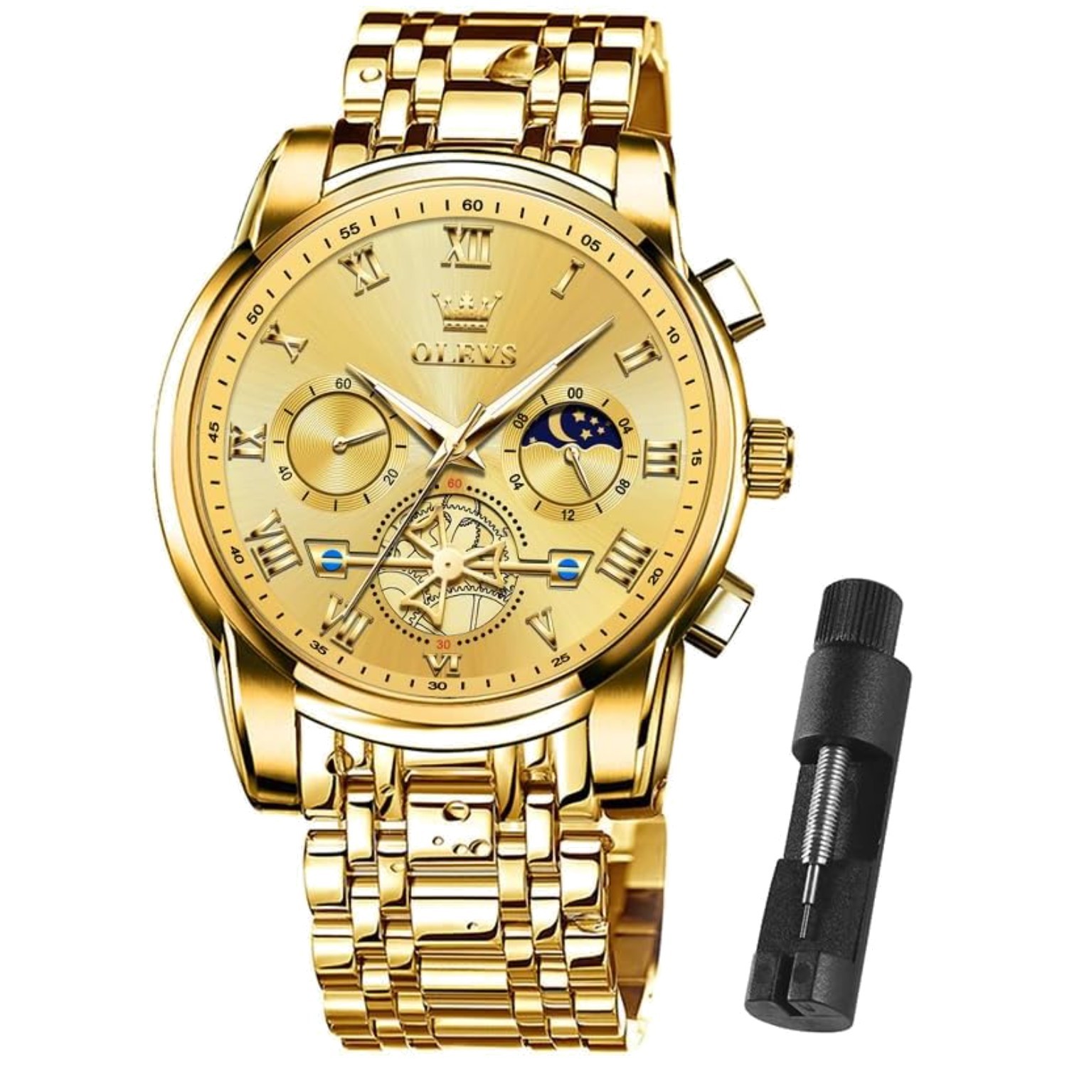 Classic Quartz Watch for Men – Stylish Stainless Steel with Luminous Feature