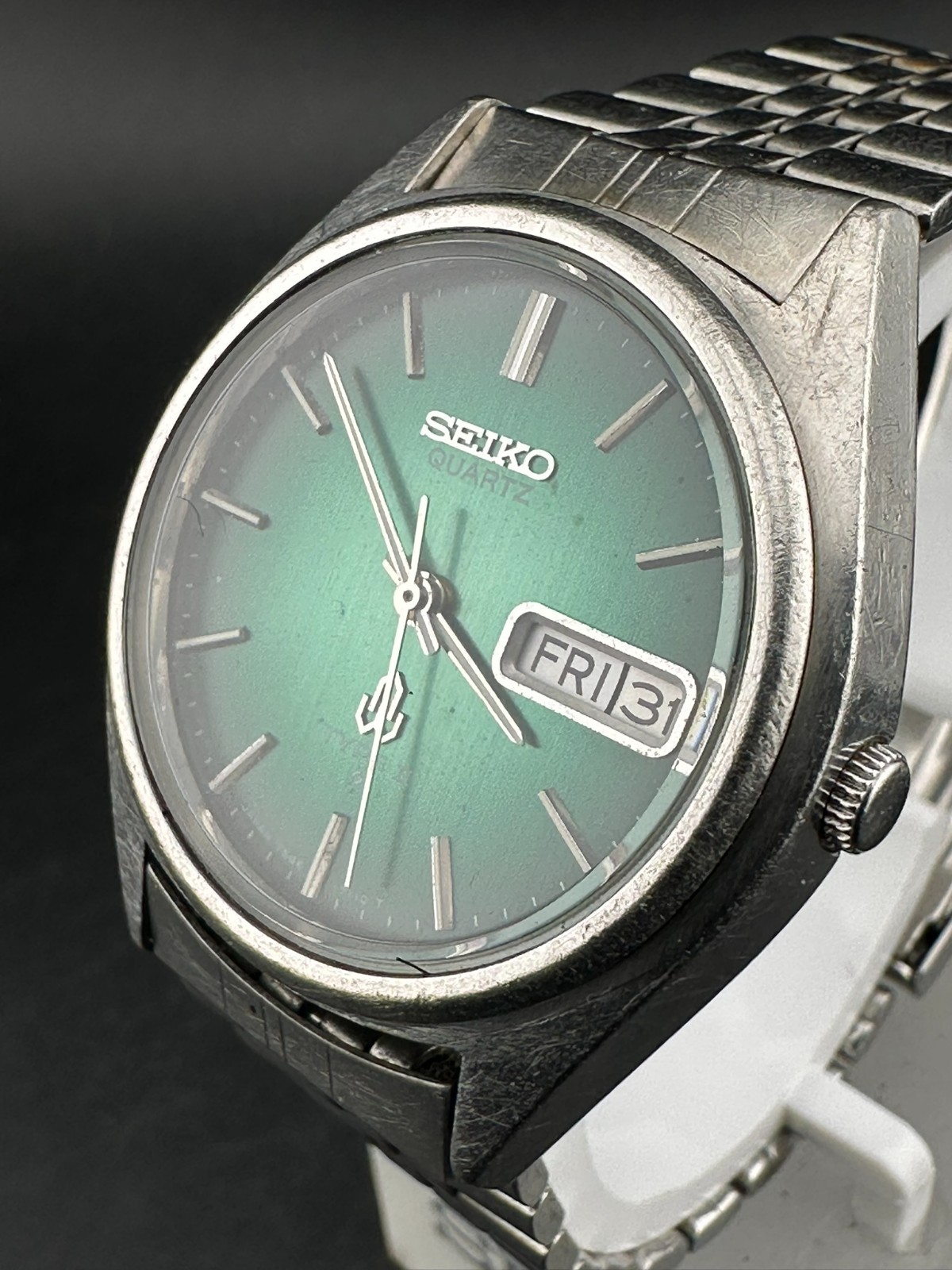 1978 Seiko Type II Men’s Green Fume Dial Day Date Eng/Kanji 35mm 7546-7100