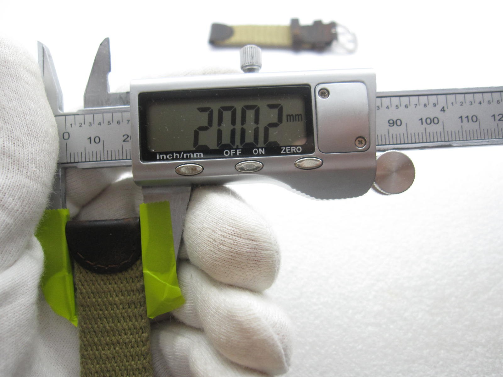 Canvas Military Style Wrist Band (20mm)